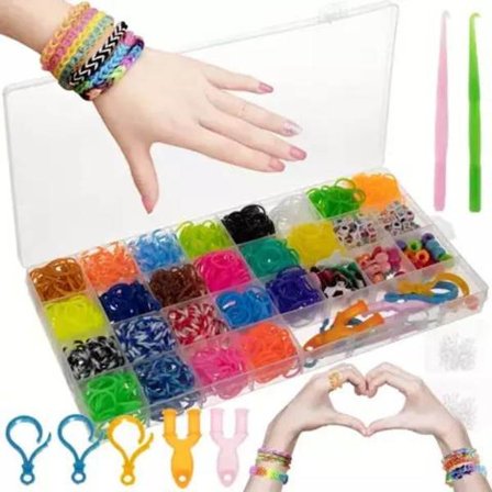 Gör-det-själv - Loom Bands - 1500 st - Gummibandsset -