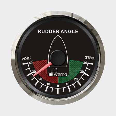 Roderlägesinstrument NMEA2000 svart Silverline