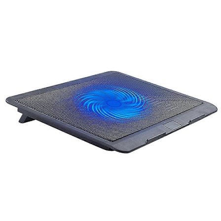 Kannettavan tietokoneen tuuletin isoilla tuulettimilla, kannettava kannettavan tietokoneen tuuletin 2 in 1 USB-portilla, sininen LED Li