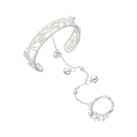 Kreativ Ring Armbånd Kvinder Piger Charm Armbånd Butterfly Bells Ring Armbånd