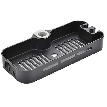 Baderomshylle, Dusj Strammestang Matt Caddy Dusj Stang Hylle Stativ med Hodeholder Svart XJF