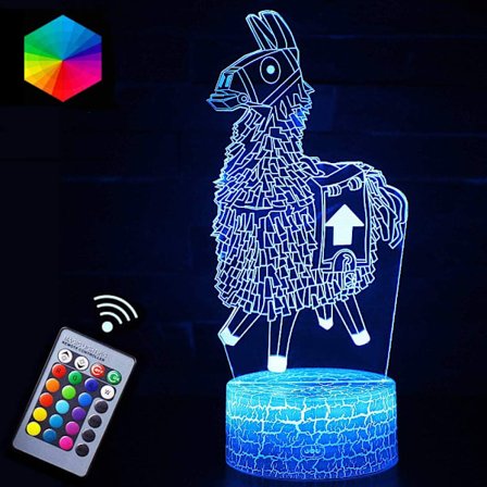 Llama nattljus fästning Battleroyale 3D optisk illusion