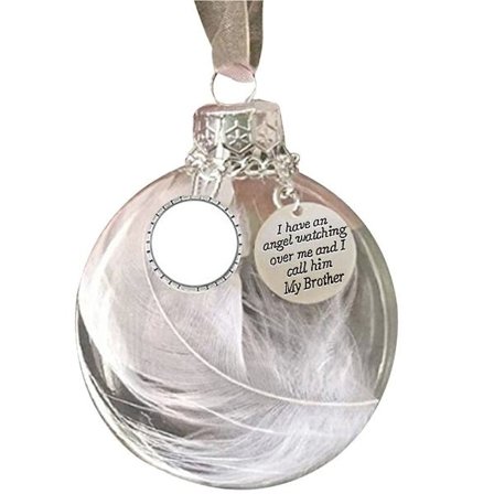Angel Feather Ball Transparent Ball Pendant BROTHER BROTHER