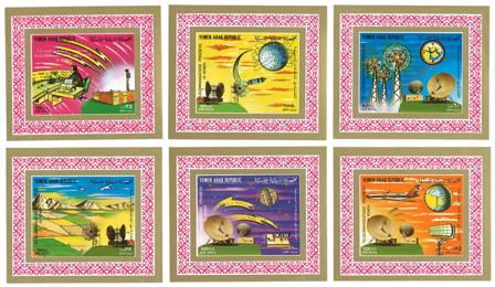 Yemen 1982 - MICHEL 1725-1730 - 6 utakkede miniark - Postfrisk