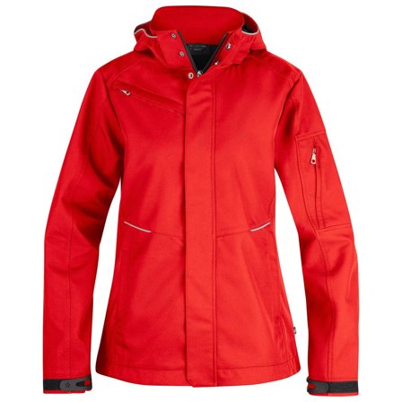 TEXSTAR Softshelljacka WJ80 dam röd S - Lyreco - Arbetskläder - Arbetsjackor - Softshelljackor