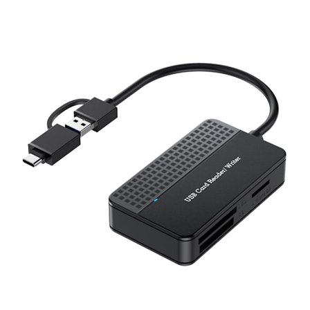 Höghastighetskortläsare 4-i-1 USB3.0/USB-C SDTF CFMS Compact Flash-kortadapter för bärbar dator PC Multikortläsare