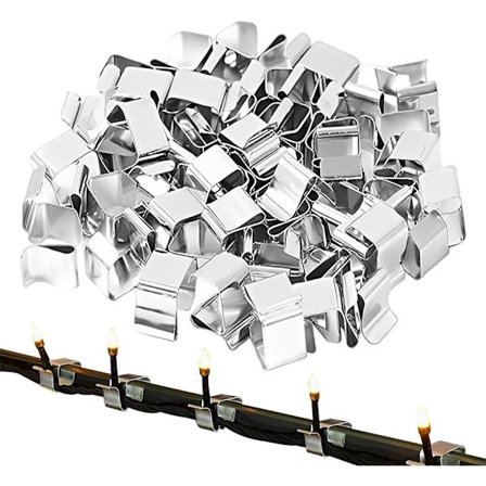 Julelys Renner Kroker, Metall Renner Kroker Kompatibel Med Fe Lys, Høytidslys Tak Kroker Julelys Klipp Lys Hengere -ES