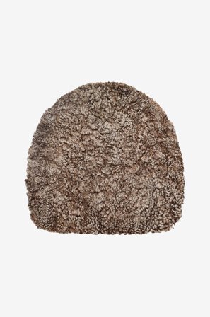 Skinnwille - Istuinalusta Curly lampaannahkaa, muotoiltu - Ruskea - Istuintyynyt & pehmusteet - - Homeroom