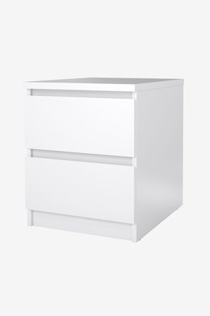 Tvilum - Naia natbord 2 skuffer - pakke - Hvid - Sengeborde - Fra Homeroom