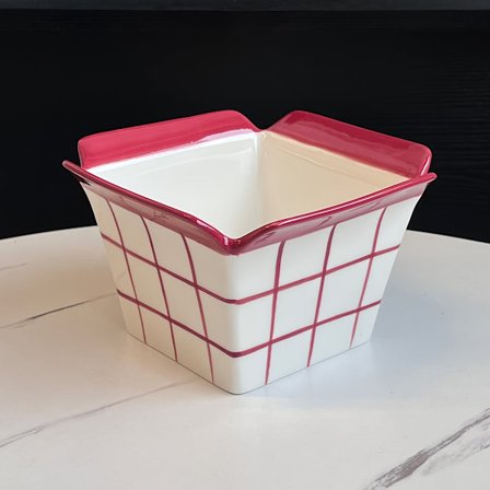 1 kpl 750 ml Sarjakuva Raidallinen Keraaminen Ranskanperunaämpäri, Välttämätön Popcorntyökalu Elokuvien Katseluun Kotona