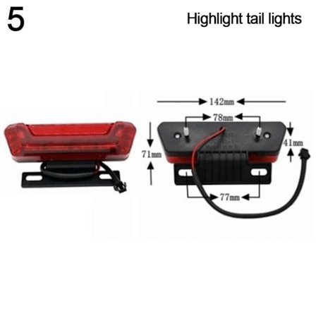 El-sykkel baklys Elektrisk sykkellys 5 5