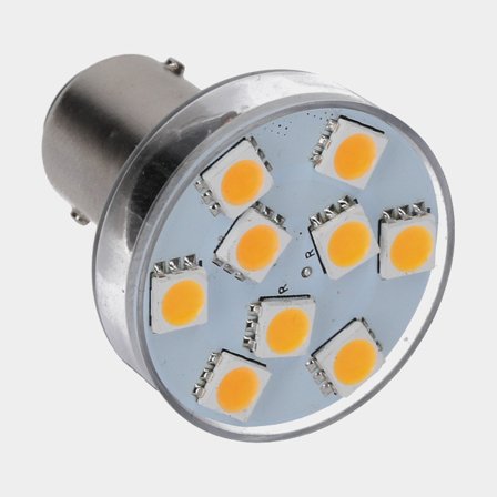 LED lampa NauticLED, 10 - 35 V, 5 / 10 /15 W, BA15D, s bílým světlem + stmívací funkcí