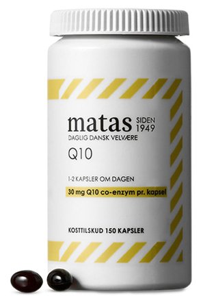 Matas Striber Q10 Co-enzym 30 mg 120 kaps., Helse & Madvarer, Ingredienser, Q10