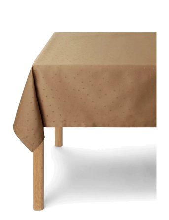 compliments Confetti Damask Table Cloth - Brown - 150X250CM