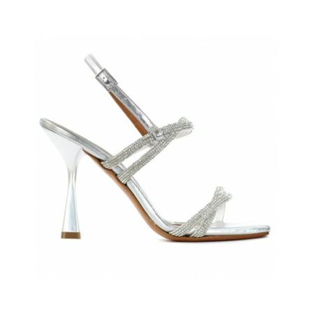 Albano Sandal with rhinestones , Grijs , Dames , Maat: 36 EU