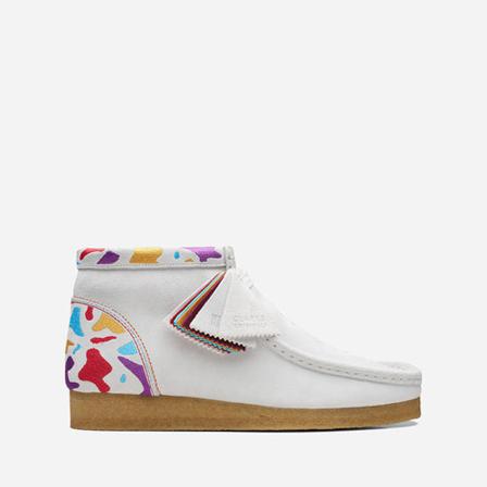 Clarks Ankle Laarzen , Wit , Heren , Maat: 43 EU Laarzen