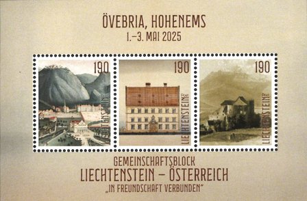 Liechtenstein - ÖVEBRIA 2025 Hohenems - Postfrisk miniark