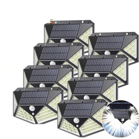 LED Solar Vägg Ljus Utomhus Solar Lampa PIR Rörelse Sensor Solenergi Solljus Gatu Ljus
