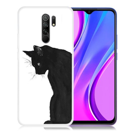 Deco Xiaomi Redmi 9 skal - Svart Katt