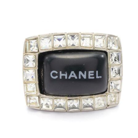 Chanel Vintage, Pre-owned Ring Zwart, Dames, Maat:ONE Size