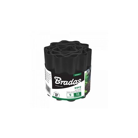 Gräsmatta kant gräns 9m x 10cm, svart