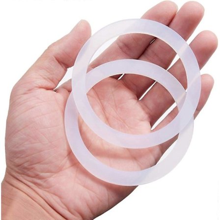 20 stk. Genanvendelige Fødevaregodkendte Silikoneforseglinger til Lækagesikre Mason Jar Låg, Plastik Opbevaringslåg Pakninger passer til Ball - Pakke 