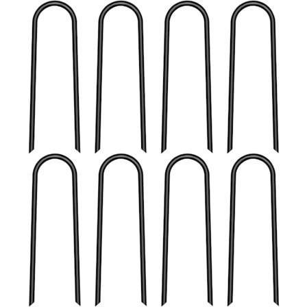 Pløkker til jorden, trampolin vindpløkker, sæt med 8 trampolin vindpløkker stærke vindformede trampolinpløkker til campingtelte, net