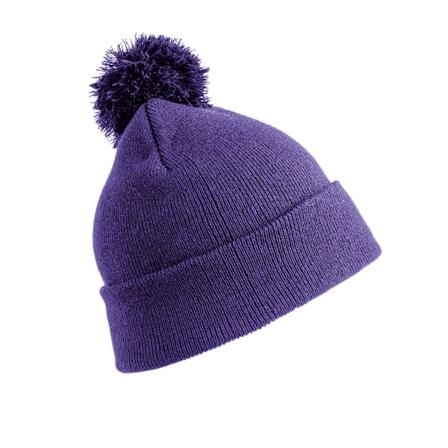 Result Winter Essentials Herr Pom Pom Mössa One Size Lila Purple One Size