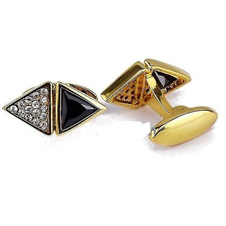 Triangle Krystal Manchetter til Mænd, Sæt, Skjorte, Knap, Metal Manchetter til Forretningsmand, Bryllupsgave