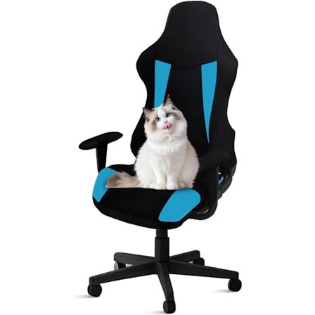 Gaming Stol Trekk, Datamaskin Stol Trekk Sklisikkert Strekkbart Elastisk Maskinvaskbart Datamaskin Videospill Kontor Stol Trekk (Blå)