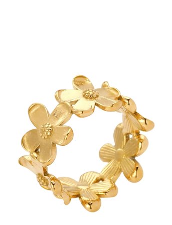 Sistie Camellia - Ring Gold-Plated - Gold - 58