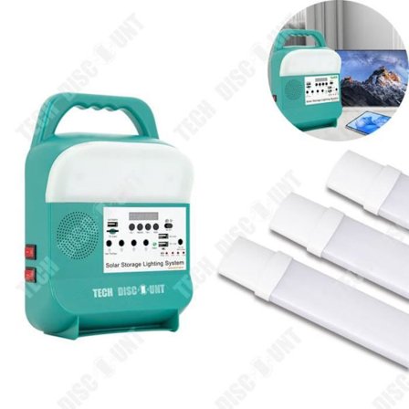 Rejse komfort kit 12V Solenergi Power Bank TV Opladning LED Belysning Bluetooth Audio Forbindelse Solenergi system