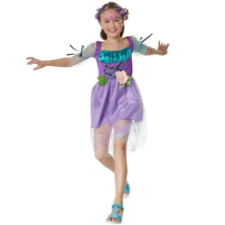 Tectake Maskeraddräkt Magisk Blomfe Purple 140 (9-10y)