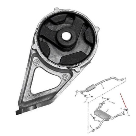 Bil Eksosrør Bakre Brakett 9674325480 For Peugeot Citroen 308s 3008 408 C4 C5 w127281496460174353861