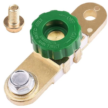 {xjxj}12V-24V Sidemonteret Batteriafbryder til Bil, Batteriterminaltilslutningskontakt til Bil, Batteriafbryder (med Lang Bolt)-