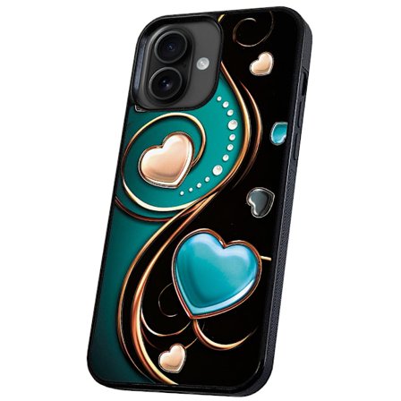 iPhone 16 - Skal/Mobilskal Hjärtan