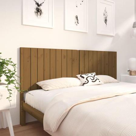 Vidaxl Sänggavel Honungsbrun 185,5x4x100 Cm Massiv Furu Brun