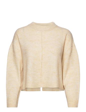 Objabbie L/S Knit Pullover Pb12 Pullover Striktrøje Creme Object