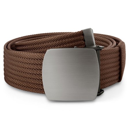 Virtus | Ceinture marron en toile à boucle automatique pour hommes - Ceintures en cuir