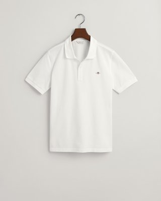 GANT - Piquéskjorte med logo til ungdom white