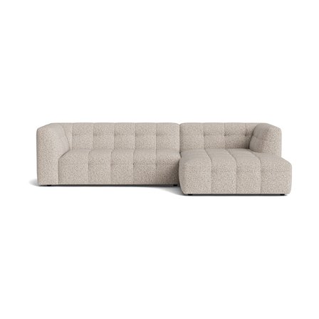 Palermo Chaiselong Sofa, Højrevendt, Puente Lys Greige, Slidstærkt Puente Stof, 300x180x73cm - Perfekt Flyder Sofa til Familie Hyggeaftener