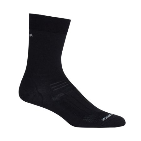 Icebreaker Women's Hike Ultra Light Liner Crew Women hiking socks Black M