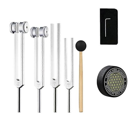 Stemmegafler for healing, sett, 128Hz, 136.1Hz, 256Hz, 384Hz_qcx