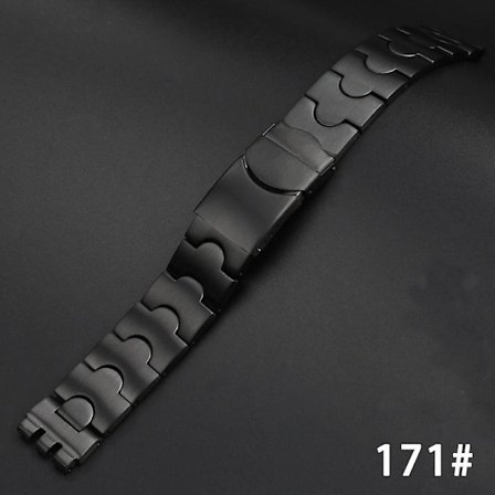 Armband i stål för Swatch YCS YAS YGS IRONY herr- och damklockor 19/17MM (FMY)