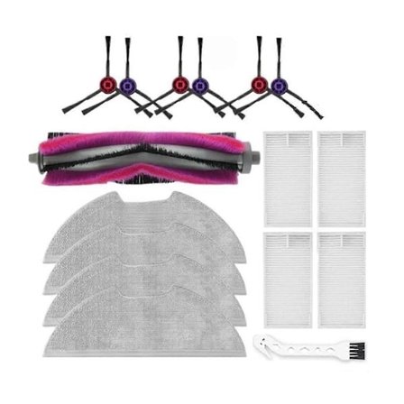 Ersättningstillbehör för E10S / E20 Plus robotdammsugare - rullborste, filter, mopp, dammpåsar
