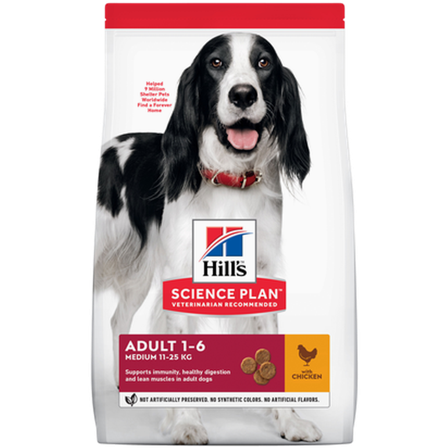 Hills Science Plan - Adult Medium Chicken - Dry Dog Food 14 kg - Hund - Hundefôr & hundemat - Tørrfôr for hund - ZOO.no