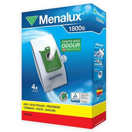 MENALUX STØVSUGERPOSE T197 1800 4STK