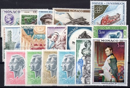 Monaco 1962-1969 - YT PA 79-94 excl. PA 90A - Postfrisk