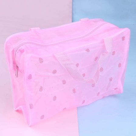 Transparent PVC Plastik Rejse Makeup Taske Kosmetik Taske med Lynlås