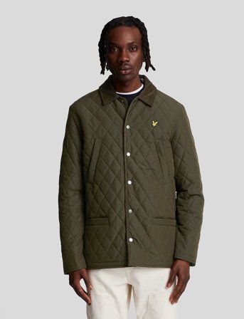 Lyle & Scott Quilted Jacket - Khaki green - S